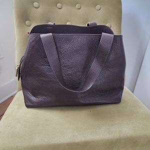 Cuyana Espresso leather satchel